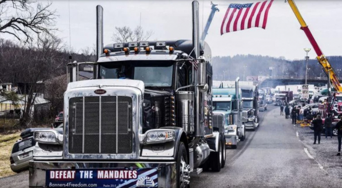 'People's Convoy' truck protest targets Washington, slows traffic