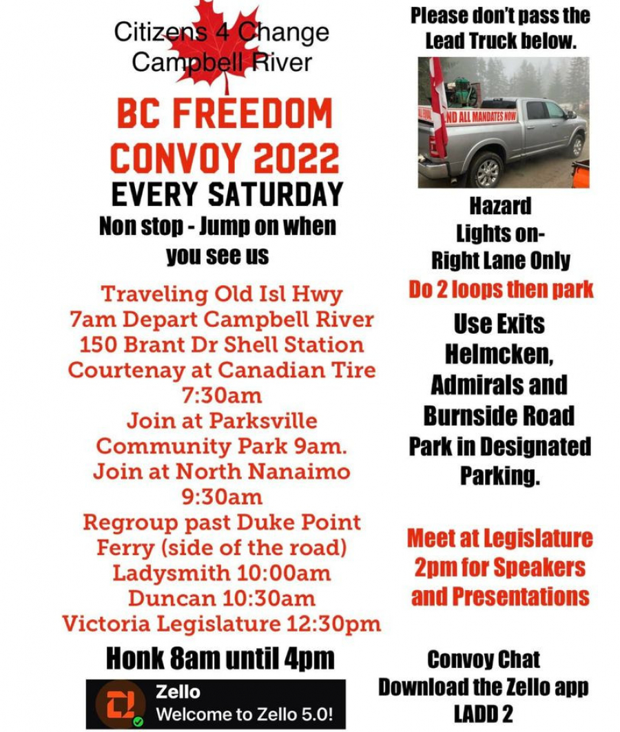 BC Freedom Convoy 2022 - Citizens 4 Change - Campbell River, every Saturday!